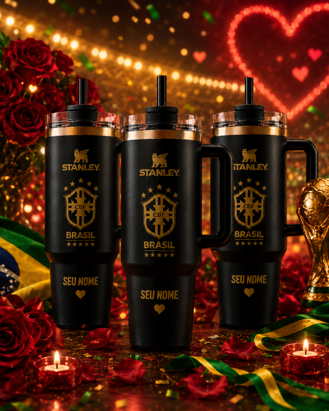 Kit 3 Copos Personalizados